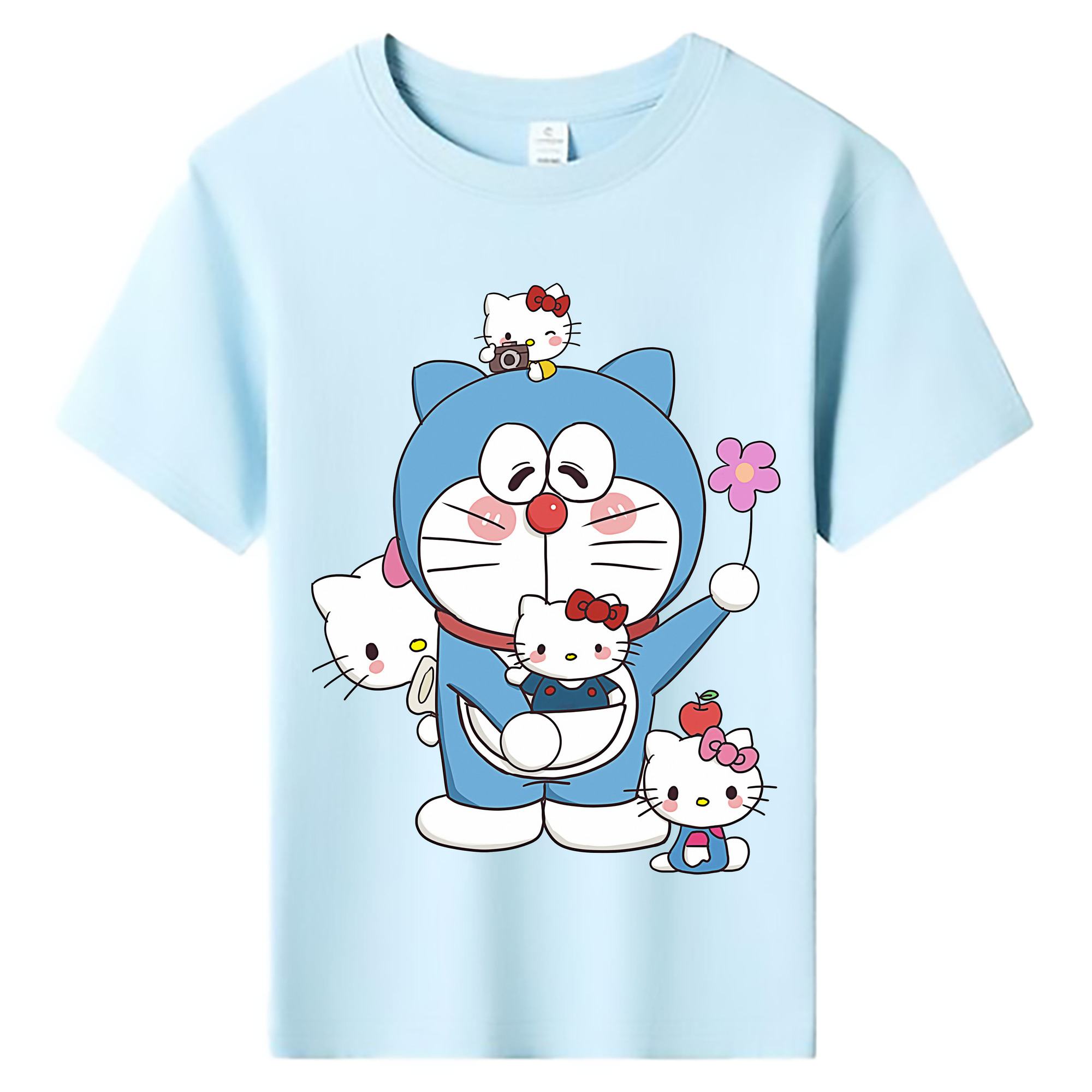 （画像用） ドラえもん Doraemon 綿100％キッズTシャツ（フロントプリント）